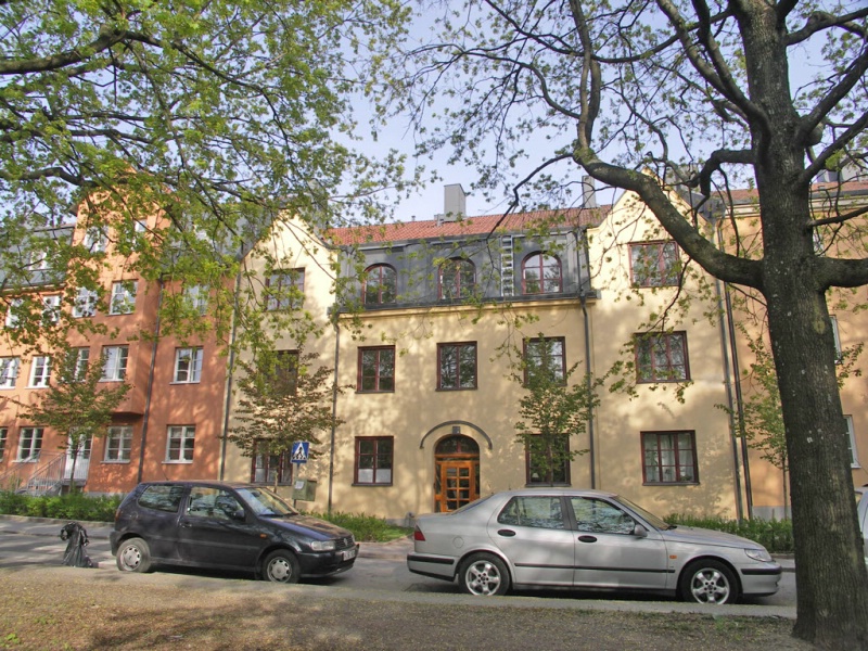 Vacker sekelskiftesfasad