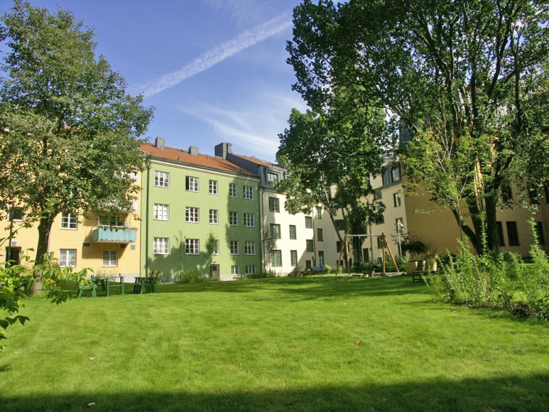 Underbar innergård med...